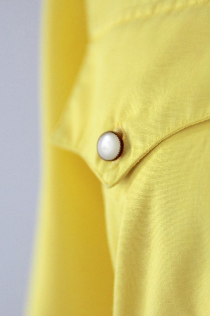 Vintage Cos Cob Yellow Western Shirt-ThisBlueBird