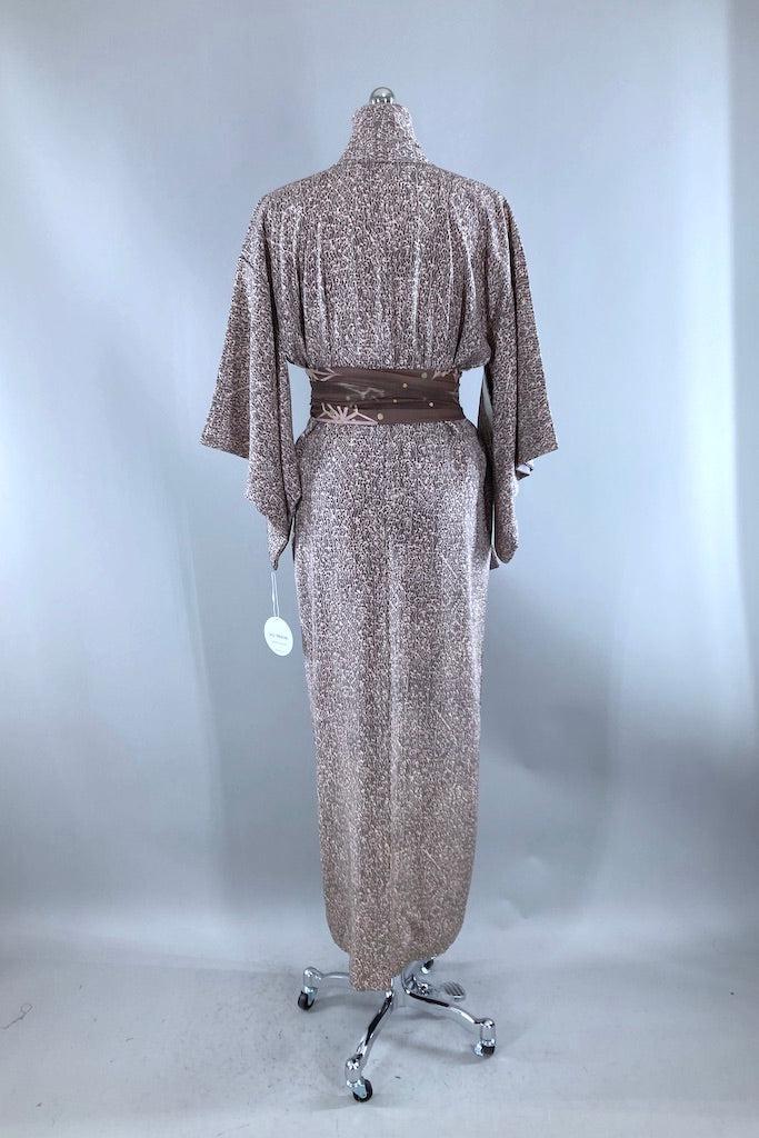 Vintage Dusty Lavender Batik Kimono-ThisBlueBird