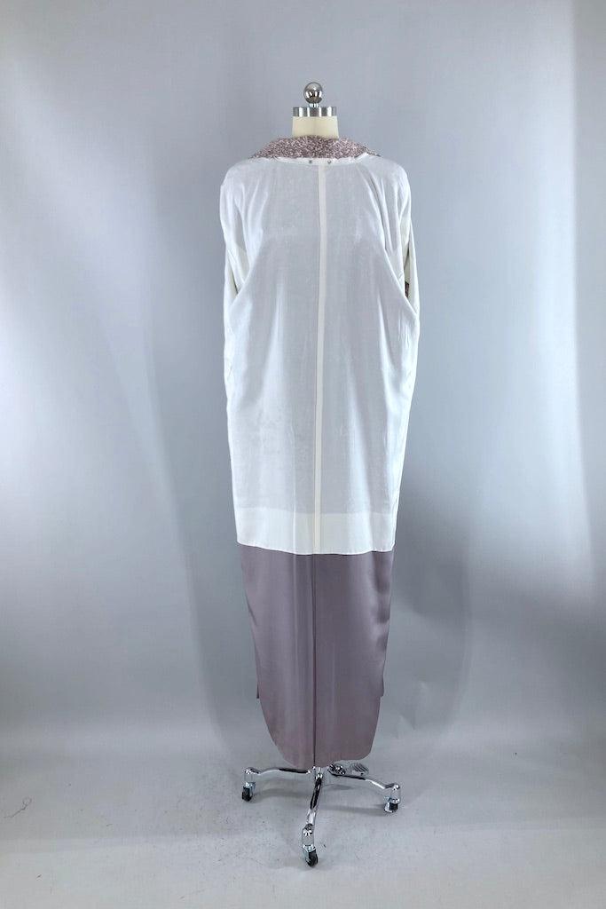 Vintage Dusty Lavender Batik Kimono-ThisBlueBird
