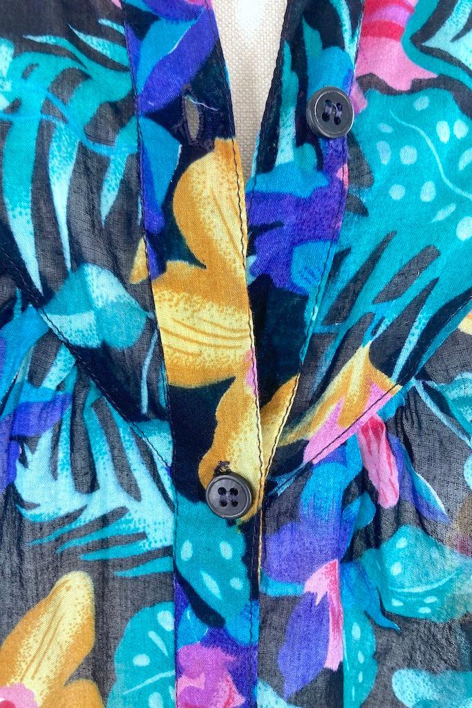 Vintage Gitano Floral Print Shirt-ThisBlueBird