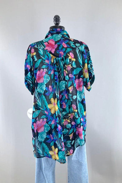 Vintage Gitano Floral Print Shirt-ThisBlueBird