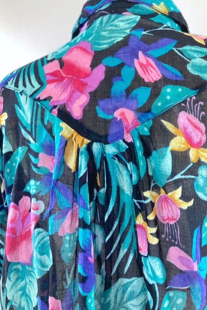 Vintage Gitano Floral Print Shirt-ThisBlueBird