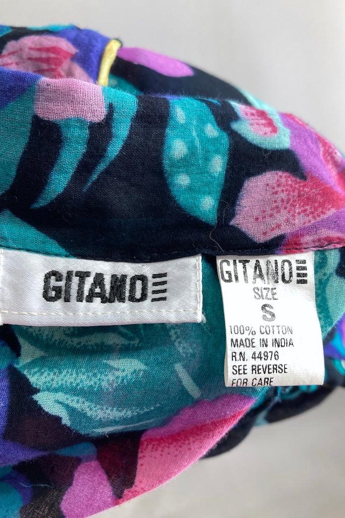 Vintage Gitano Floral Print Shirt-ThisBlueBird