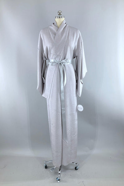 Vintage Great Wave Off Kanagawa Silk Kimono-ThisBlueBird