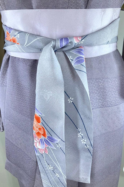 Vintage Lavender Silk Kimono-ThisBlueBird