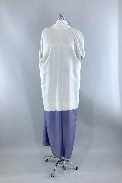 Vintage Lavender Silk Kimono-ThisBlueBird