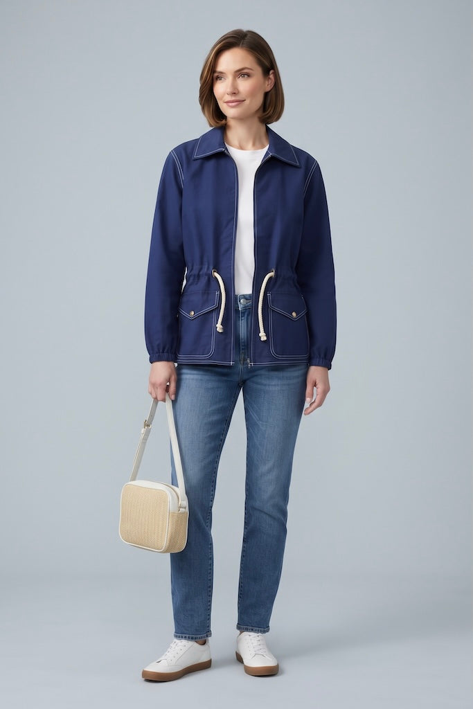 Vintage Navy Spring Jacket-ThisBlueBird