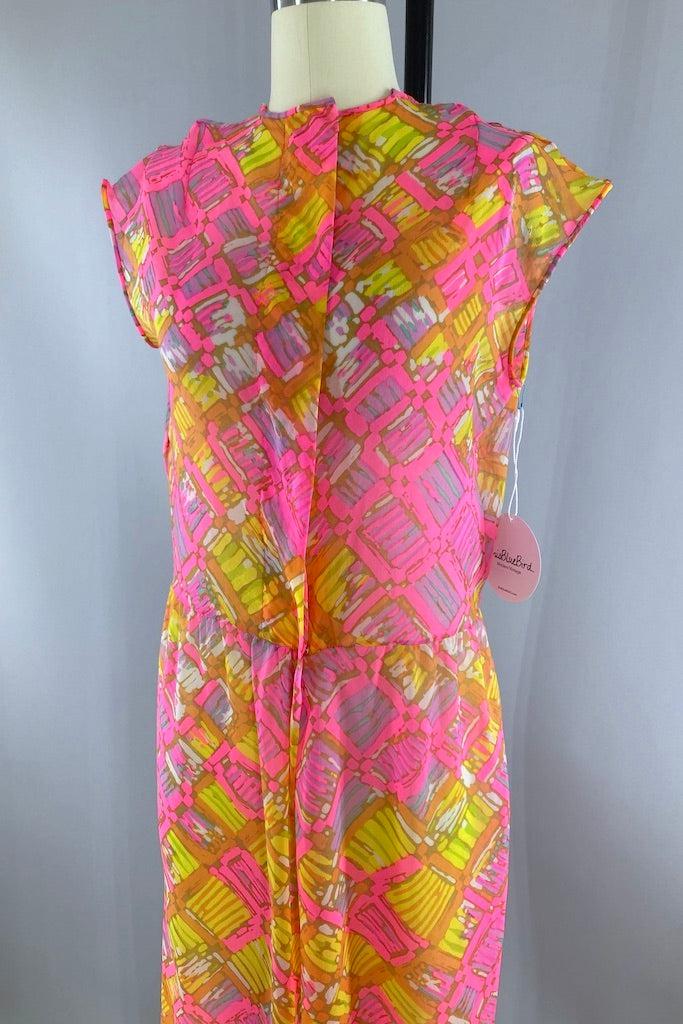 Vintage Neon Pauline Trigere Jumpsuit-ThisBlueBird