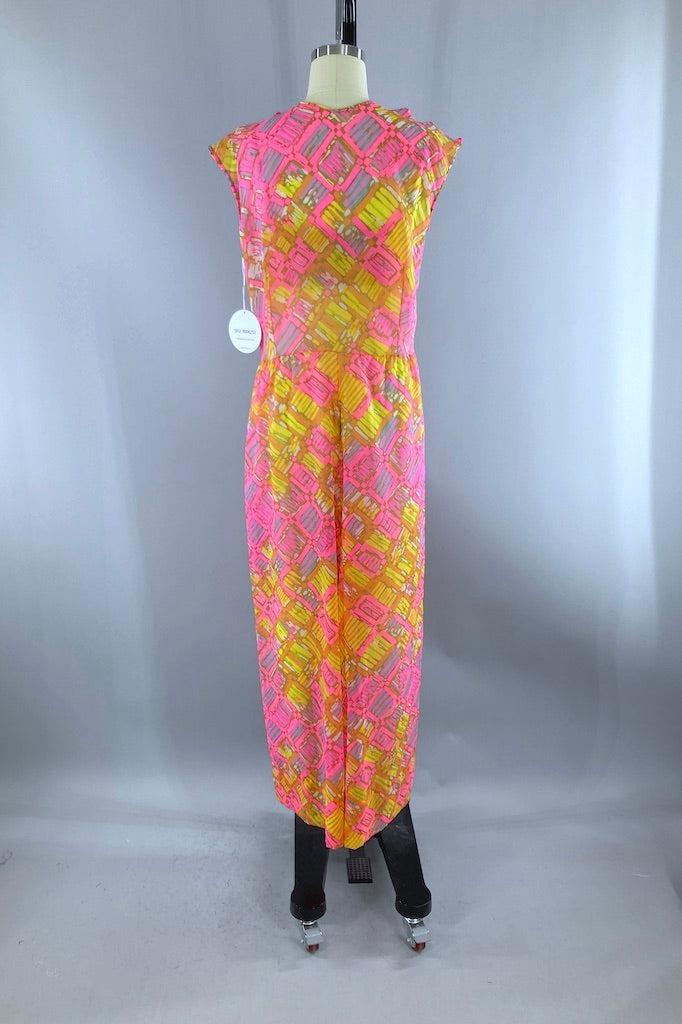 Vintage Neon Pauline Trigere Jumpsuit-ThisBlueBird