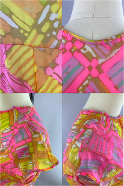 Vintage Neon Pauline Trigere Jumpsuit-ThisBlueBird