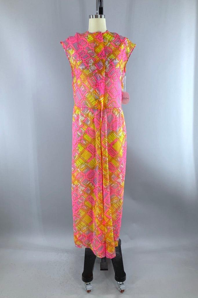 Vintage Neon Pauline Trigere Jumpsuit-ThisBlueBird