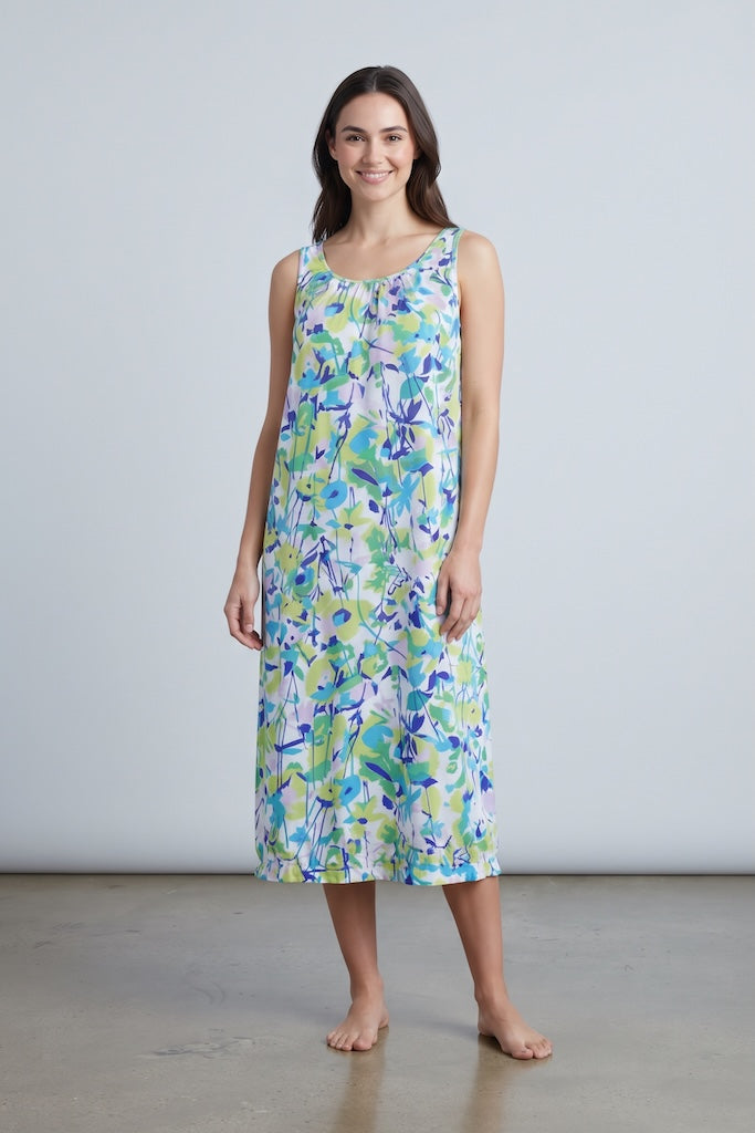 Vintage Nite Owls Lounge Dress-ThisBlueBird