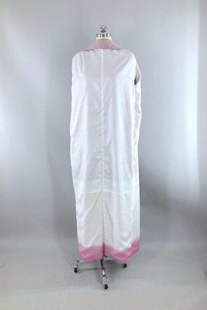 Vintage Purple Seigaiha Silk Kimono-ThisBlueBird