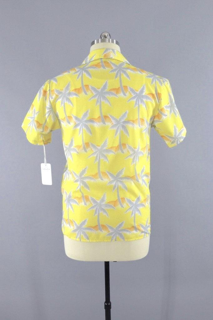 Vintage Tropicana Yellow Hawaiian Shirt-ThisBlueBird