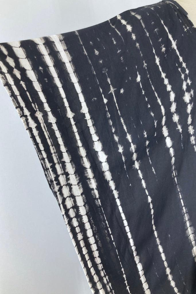 Bali Shibori - Black Kimono Duster-ThisBlueBird