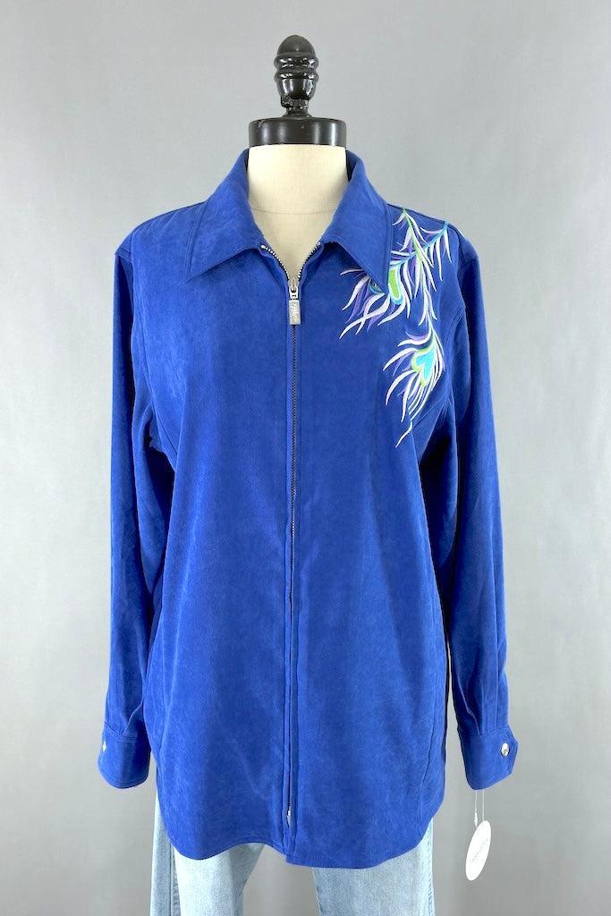 Bob Mackie Peacock Jacket-ThisBlueBird