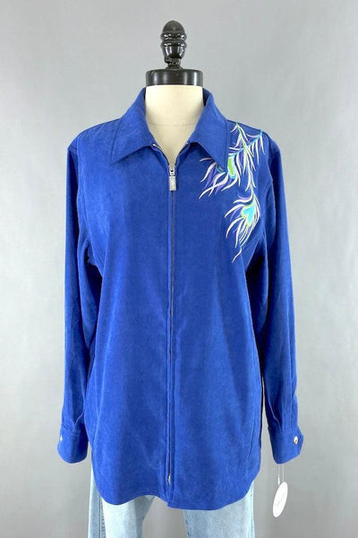 Bob Mackie Peacock Jacket-ThisBlueBird