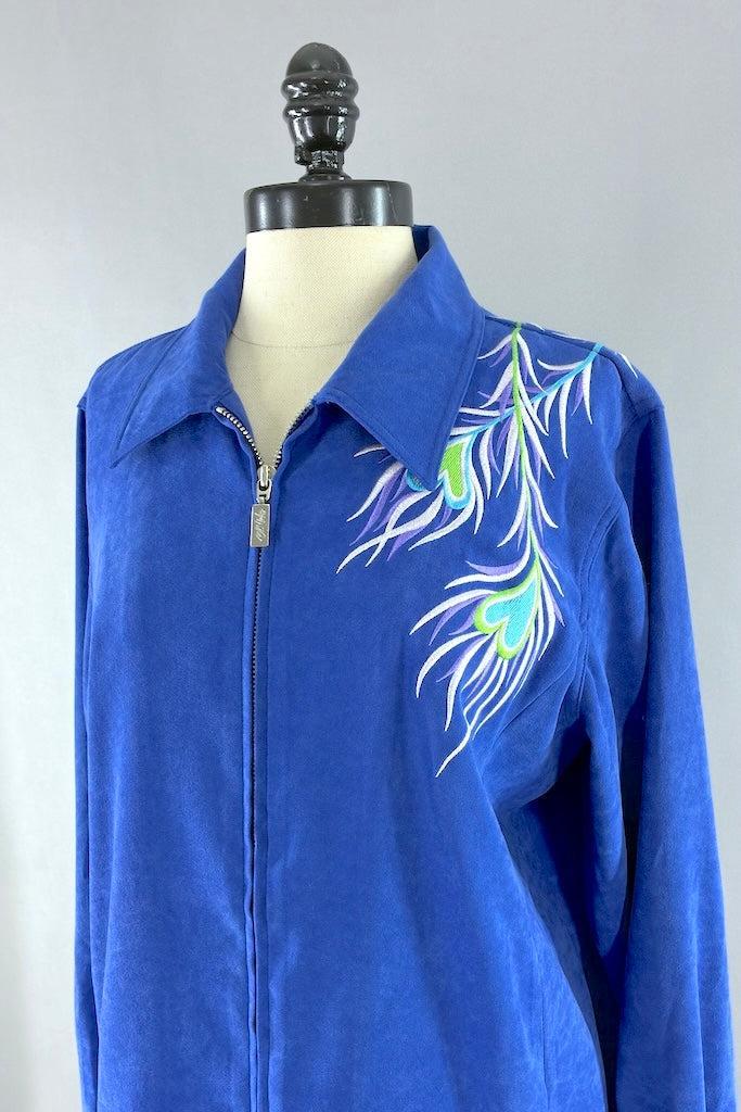 Bob Mackie Peacock Jacket-ThisBlueBird