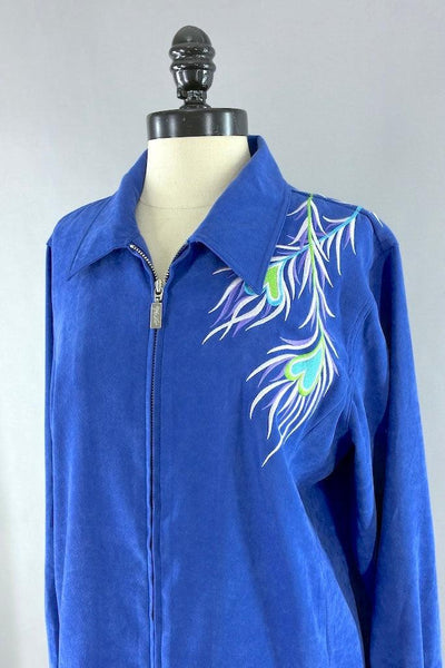 Bob Mackie Peacock Jacket-ThisBlueBird