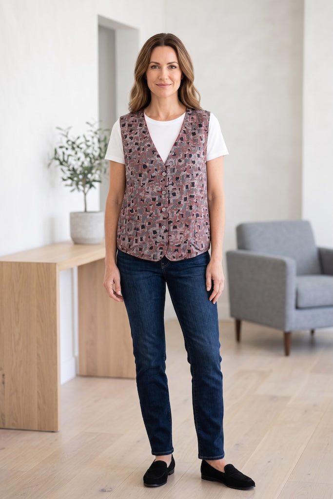 Vintage Reversible Velvet Vest