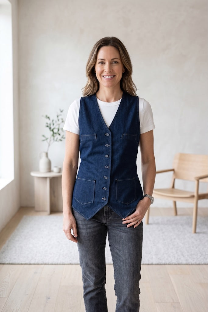 Vintage Landlubber Denim Vest