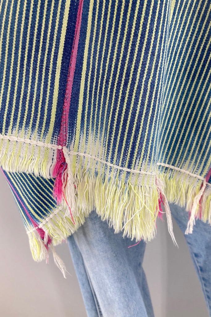 Indigo Baoule Cotton Cardigan-ThisBlueBird