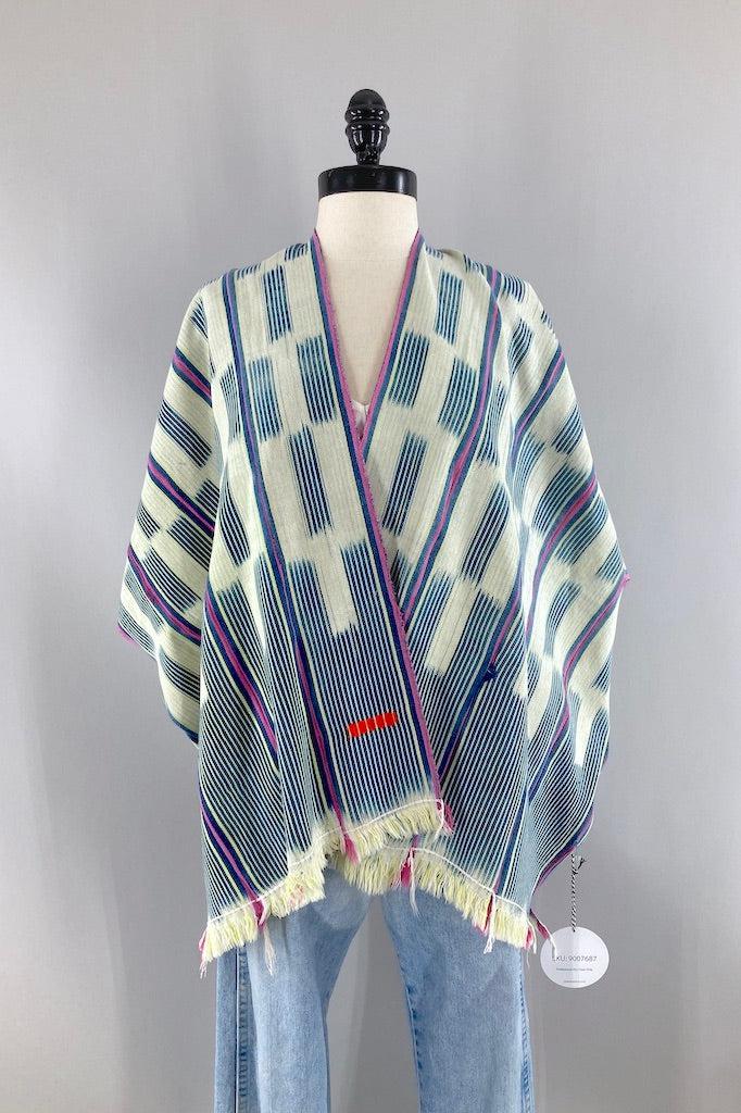 Indigo Baoule Cotton Cardigan-ThisBlueBird