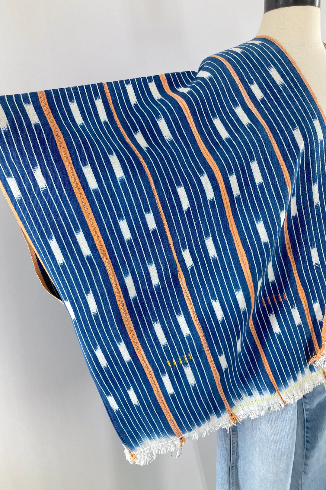 Indigo Blue Cotton Cardigan-ThisBlueBird
