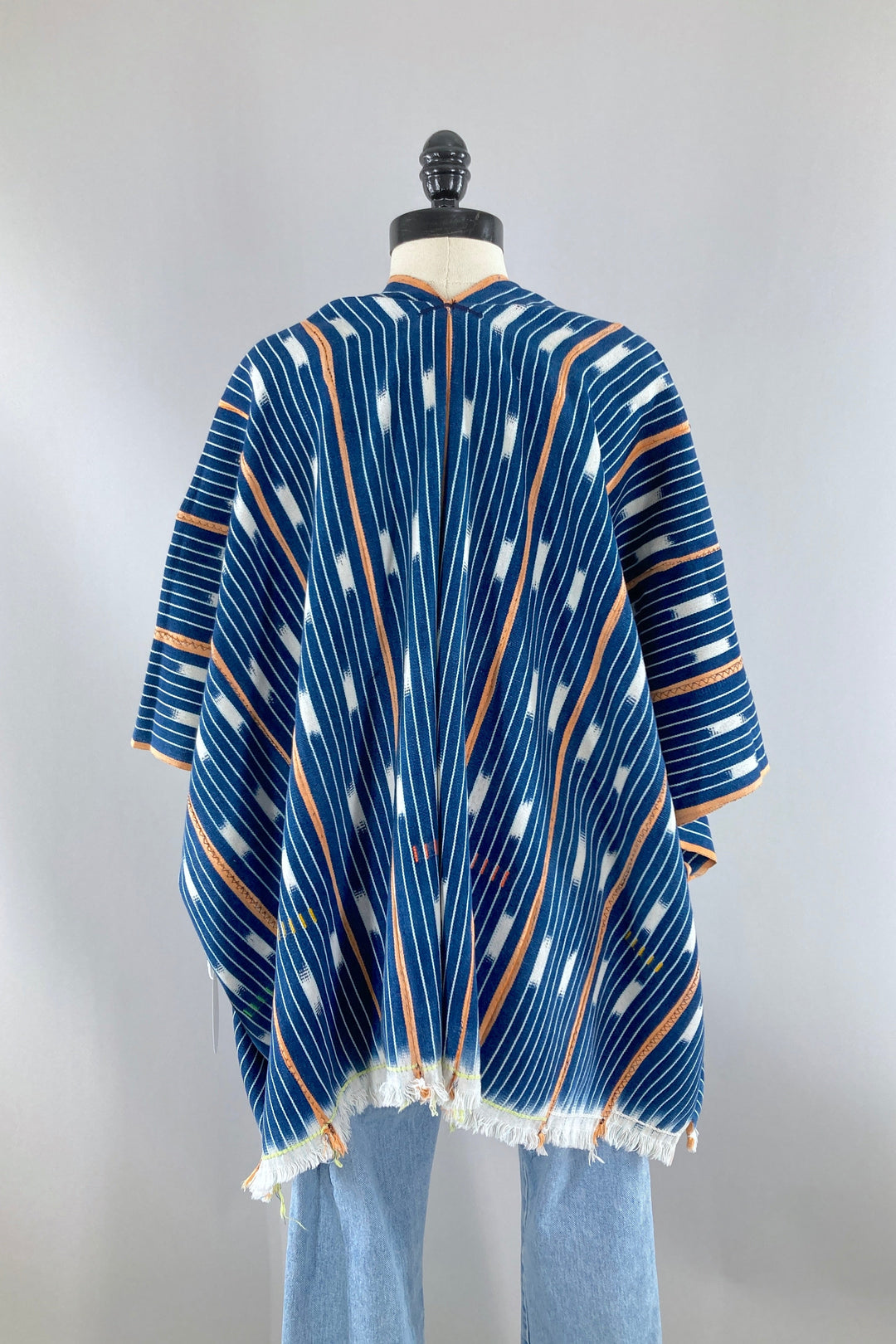 Indigo Blue Cotton Cardigan-ThisBlueBird