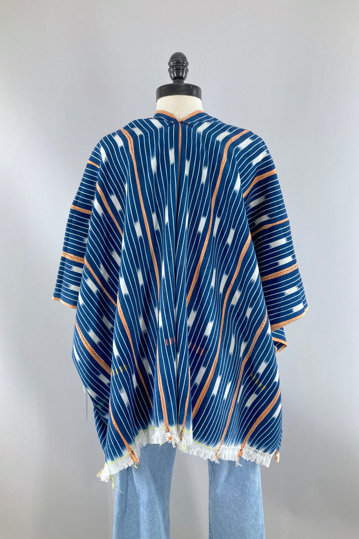 Indigo Blue Cotton Cardigan-ThisBlueBird