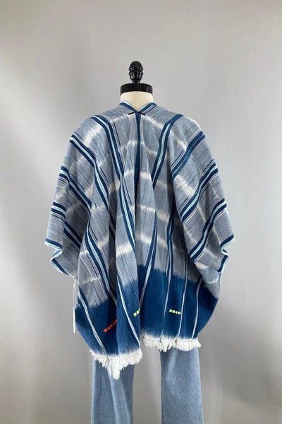 Ivory Coast Blue & White Indigo Cotton Cardigan-ThisBlueBird