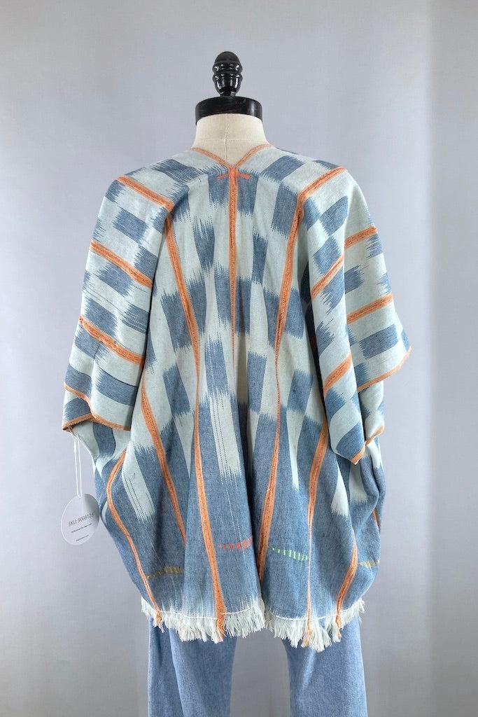 Ivory Coast Chambray Blue & White Indigo Cardigan-ThisBlueBird