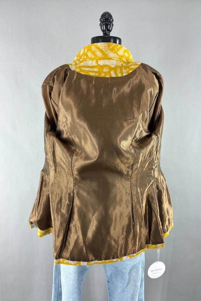 Mustard Yellow Batik Jacket-ThisBlueBird