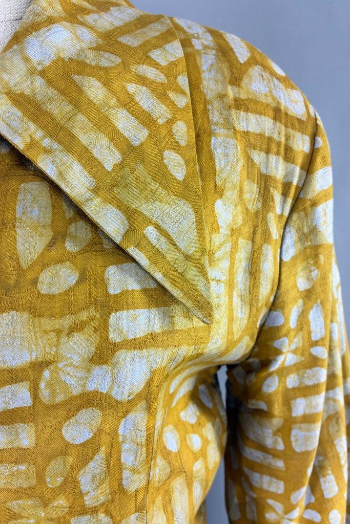 Mustard Yellow Batik Jacket-ThisBlueBird