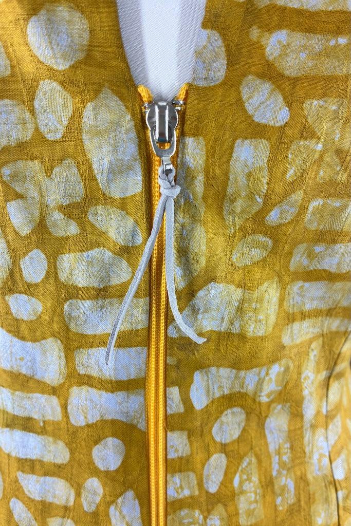 Mustard Yellow Batik Jacket-ThisBlueBird