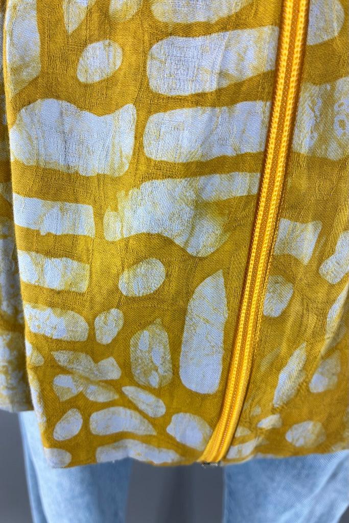 Mustard Yellow Batik Jacket-ThisBlueBird