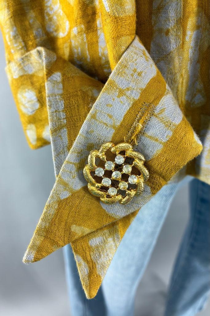 Mustard Yellow Batik Jacket-ThisBlueBird