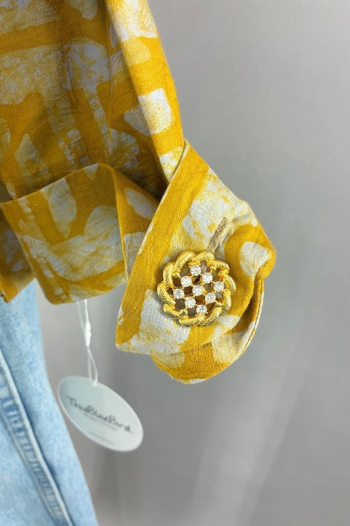 Mustard Yellow Batik Jacket-ThisBlueBird