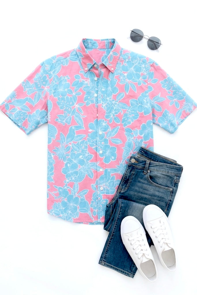 Reyn Spooner Hawaiian Print Shirt-ThisBlueBird