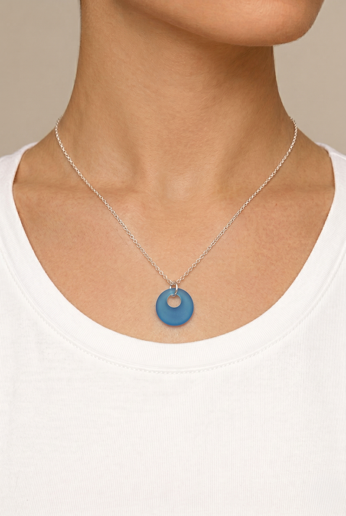 Sea Glass Donut Necklace-ThisBlueBird