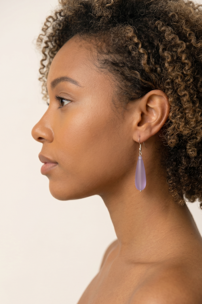 Sea Glass Drop Earrings-ThisBlueBird