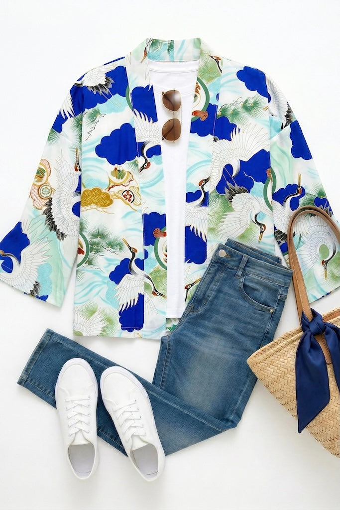 Vintage Japanese Summer Cardigan-ThisBlueBird