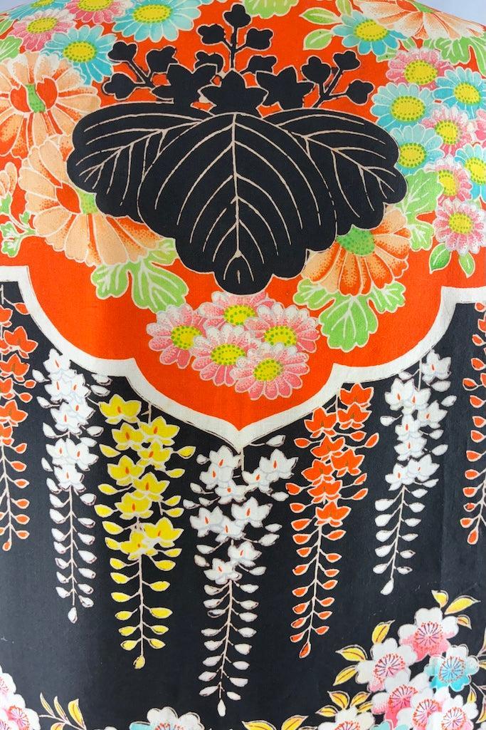 Vintage 1920s-1930s Art Deco Silk Robe-ThisBlueBird