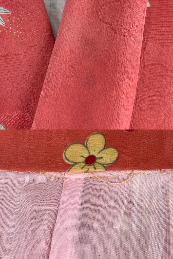 Vintage 1920s Terra Cotta Silk Kimono-ThisBlueBird