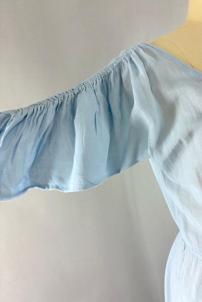 Vintage 1930s Blue Day Dress-ThisBlueBird