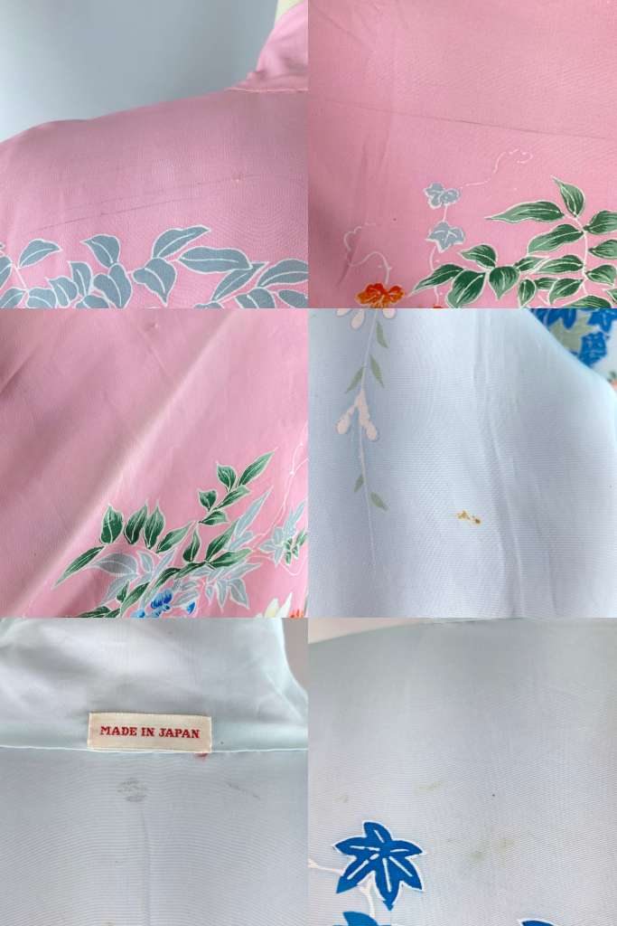 Vintage 1930s Pink Floral Reversible Kimono-ThisBlueBird