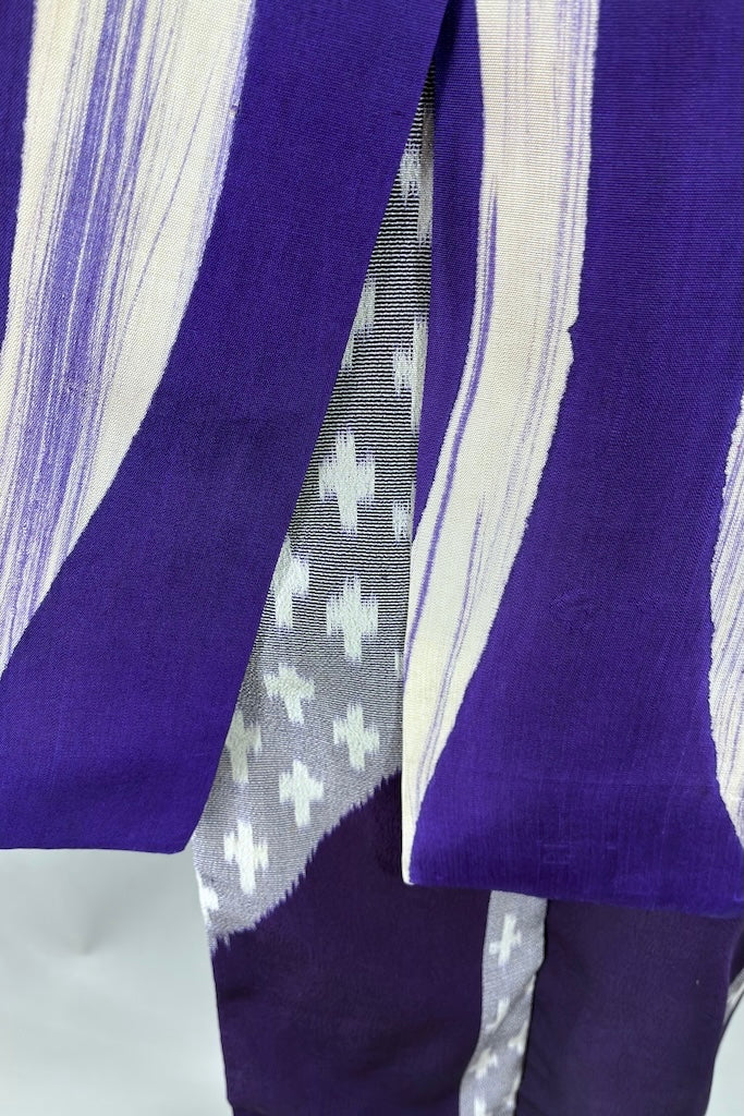 Vintage 1930s Purple Silk Kimono Robe-ThisBlueBird