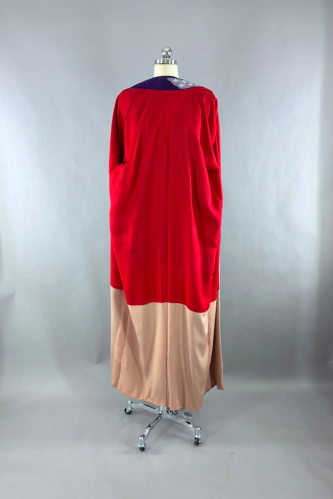 Vintage 1930s Purple Silk Kimono Robe-ThisBlueBird