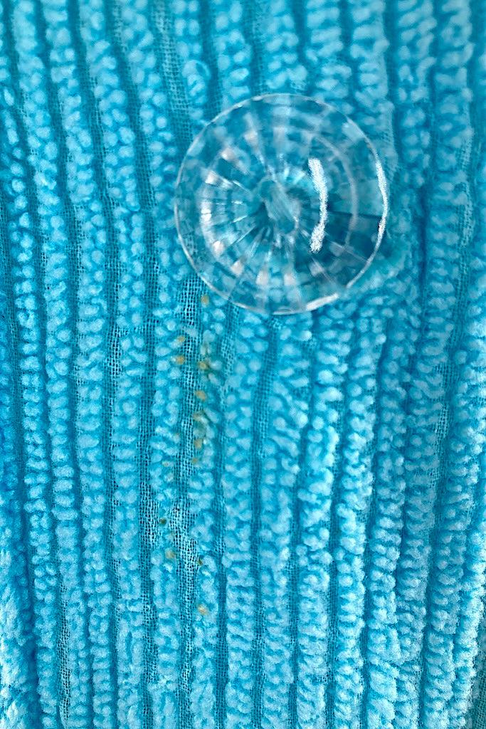 Vintage 1940s Blue Chenille Robe-ThisBlueBird