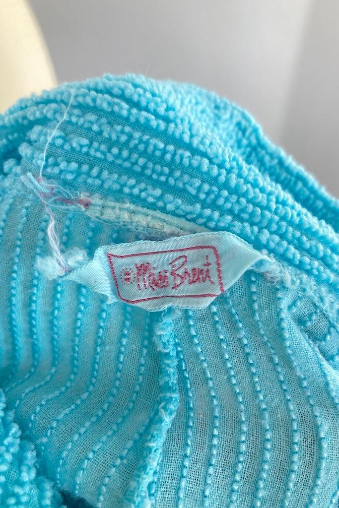 Vintage 1940s Blue Chenille Robe-ThisBlueBird